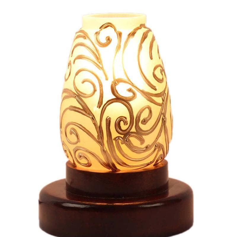 Ripples Glass Table Lamp - Gold,Black media 5