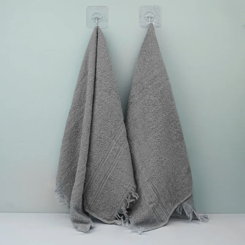 Micro Cotton LuxeDry Soothe Hand Towel (Dark Grey) - Set Of Two media 3