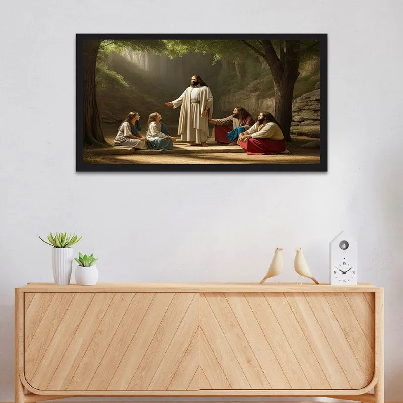 Jesus And Disciples Canvas Wall Painting media 1