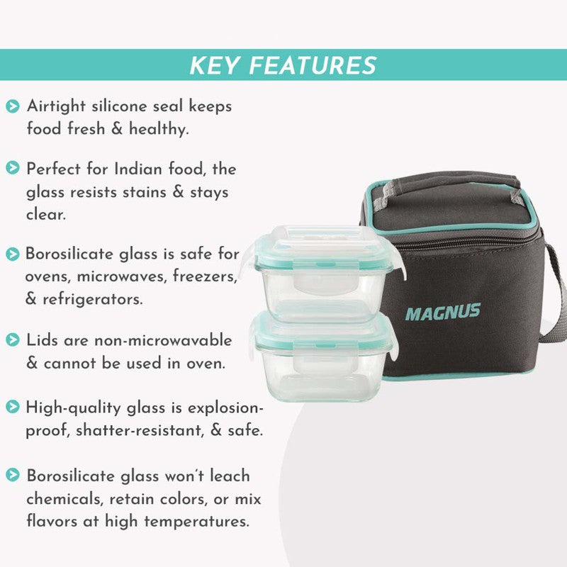 Nexora Dash Lunch Box with Lunch Bag - Five Piece Set media 7