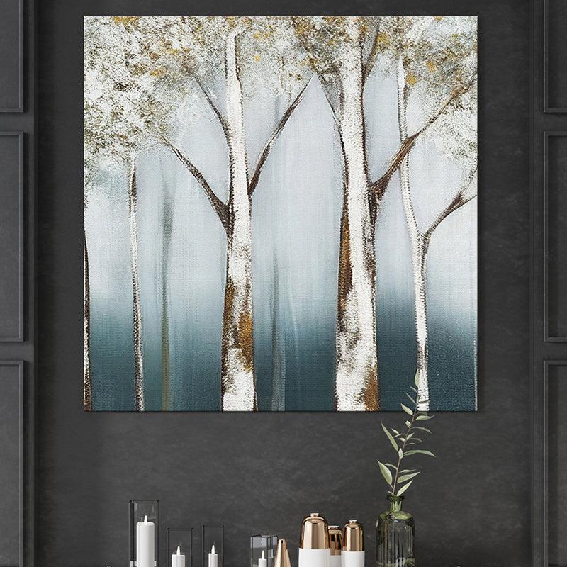 Snowy Woods Wall Painting