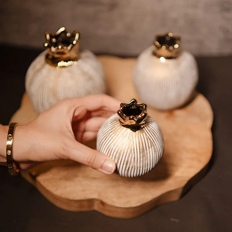 Granada Ceramic Vase (Beige) - Set Of Three media 4