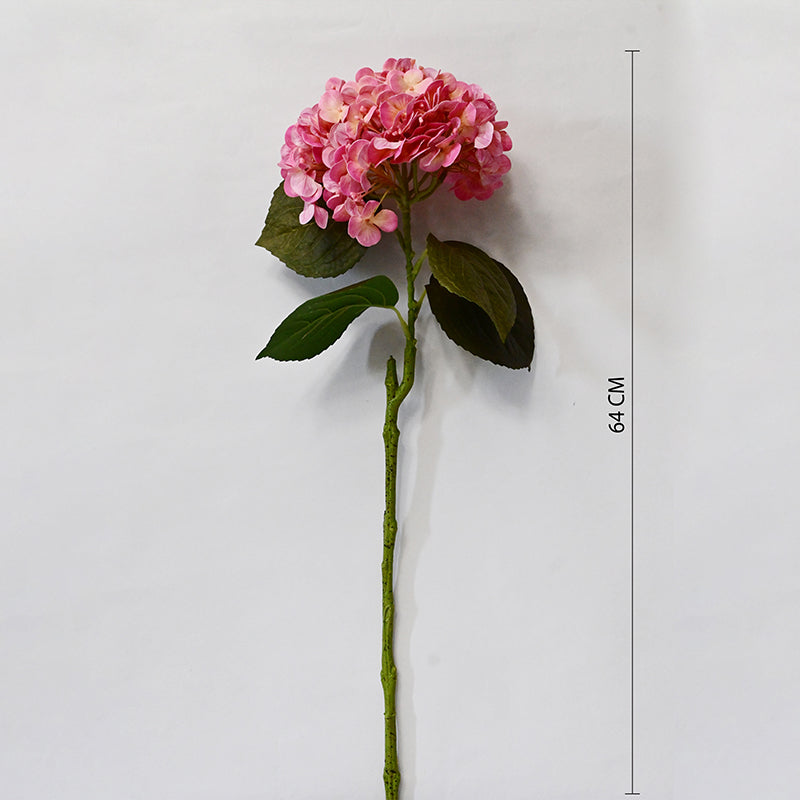 Caelia Artificial Hydrangea Stick - Pink media 7