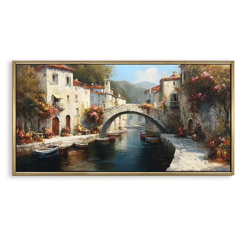 Petaled Silence Canvas Wall Painting With Frame media 3
