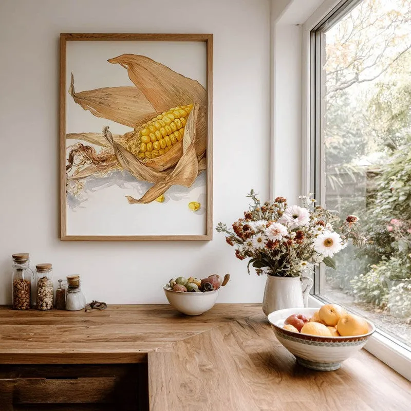 CornFarm Archival Canvas Wall Art - Brown media 7