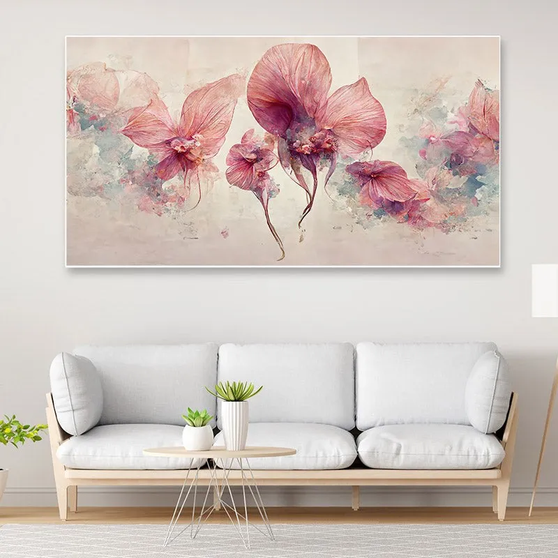 Orchid Chroma Floral Canvas Wall Painting media 1