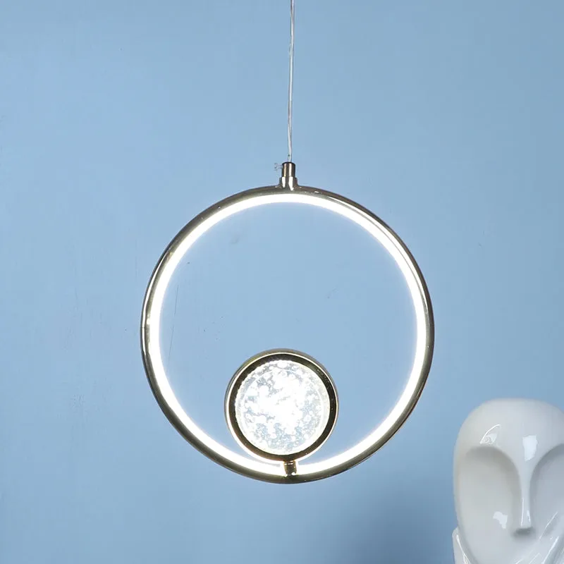 Hailera Iron Ceiling Lamp (Gold) - Round media 6