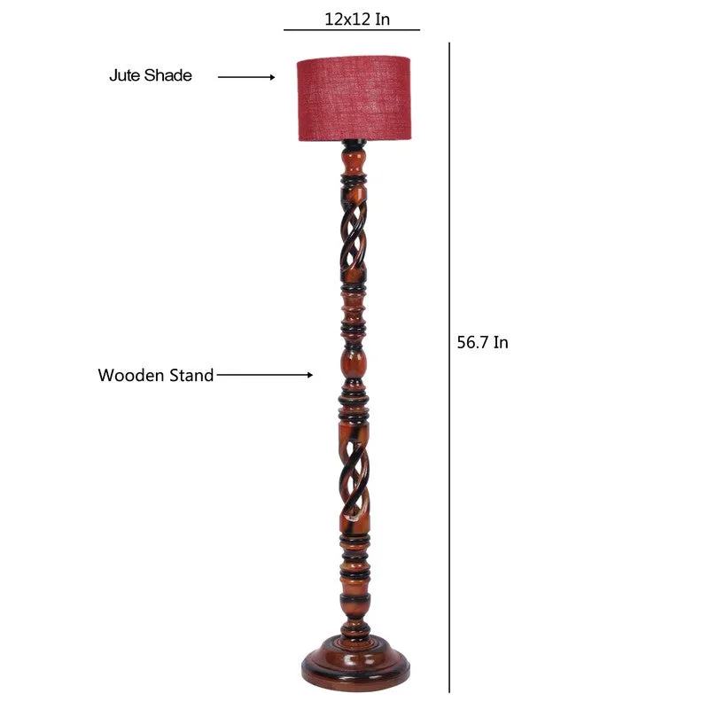 SlateRay Floor Lamp (Maroon) media 8