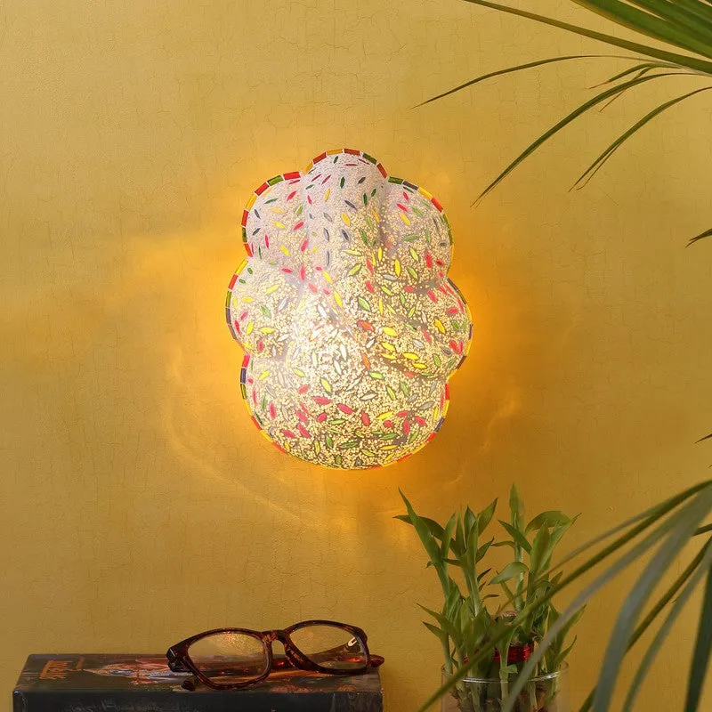 Ganvya Aura Ganesha Glass Wall Lamp - Multicolor media 1