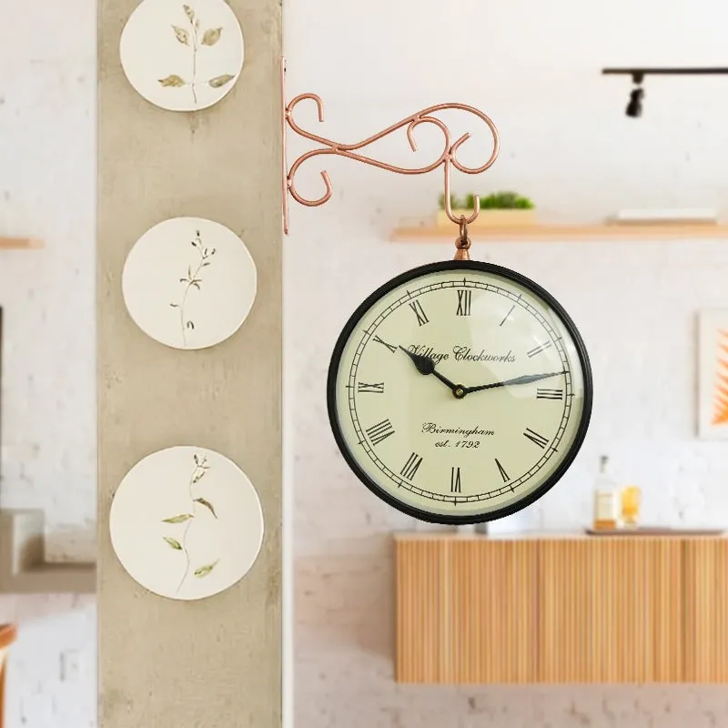 Elton Double Sided Station Clock media 3