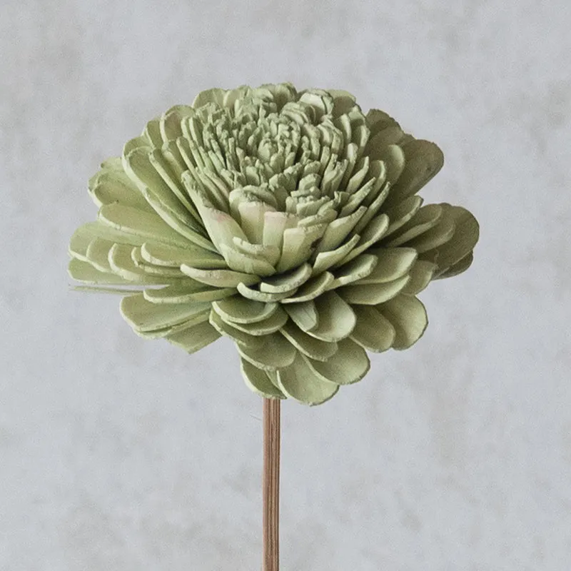 Fleura Sola Wood Flower Stick (Green) - Set Of Ten media 5