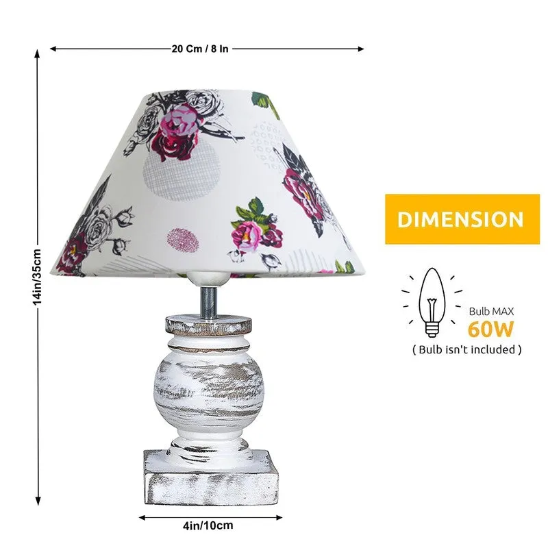 OrchidGlow Wooden Table Lamp media 9