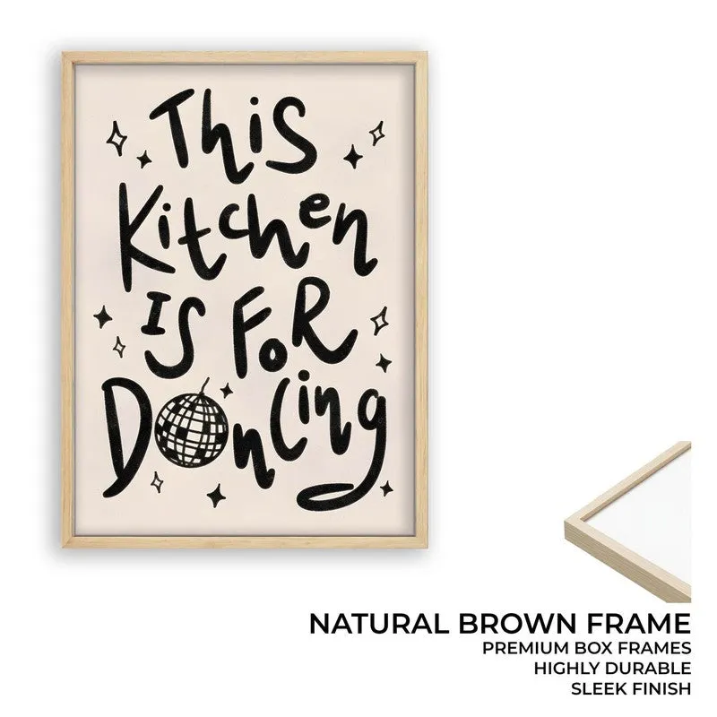 Kitchen Aura Archival Canvas Wall Art - Brown media 9