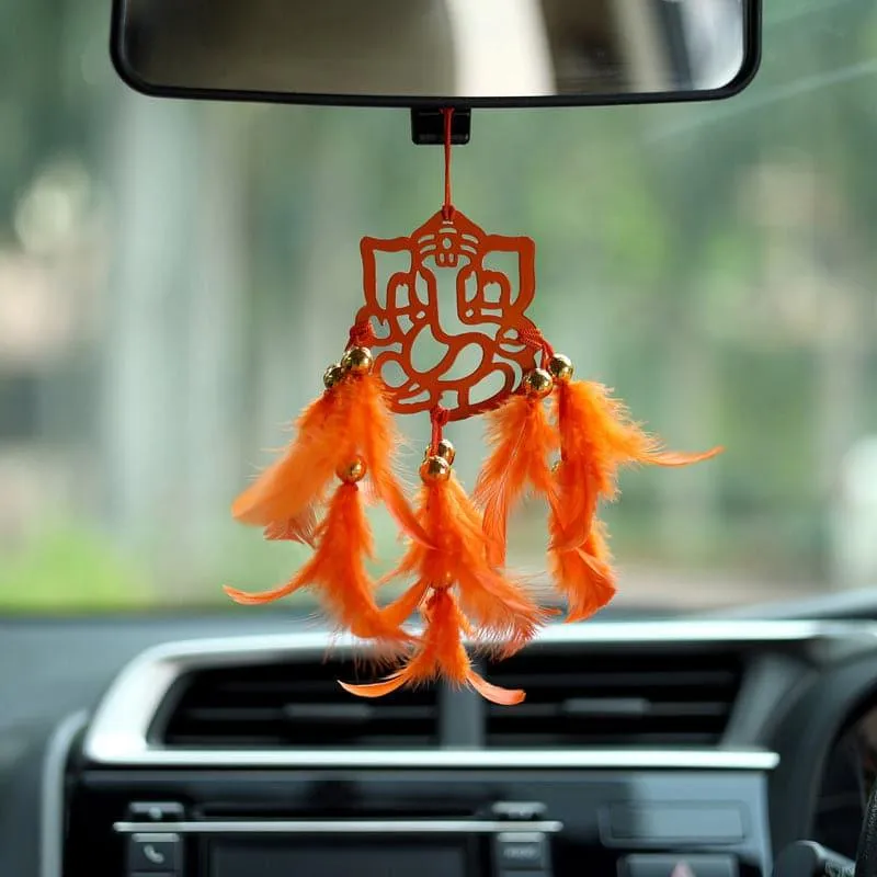 Vinayaka Boon Dreamcatcher - Orange media 1