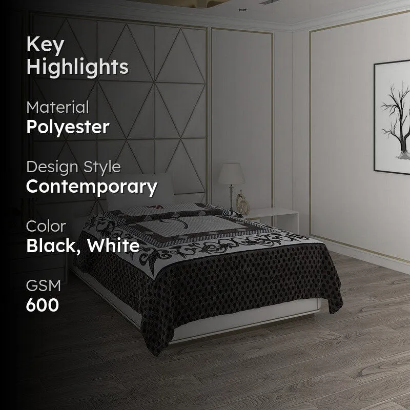 Monte Carlo Midnight Elegance Blanket - 600 GSM media 2