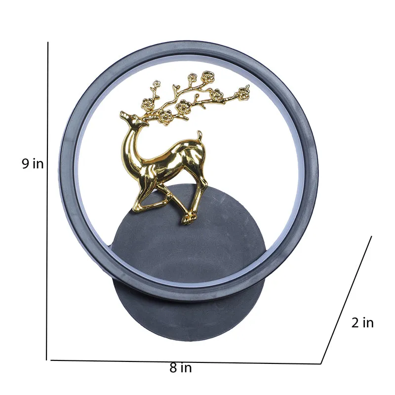 Stag Deer Iron Wall Lamp media 12