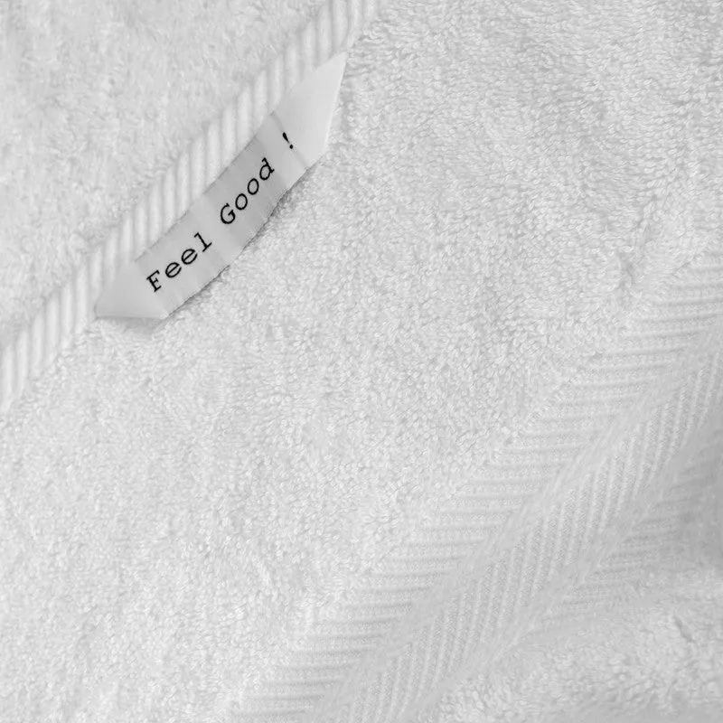 PlushAura Cotton Towel Sets (White) - Set of Four media 6