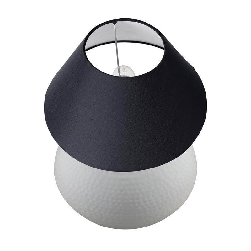 Gleam Quest Ceramic Table Lamp - Black,White media 3