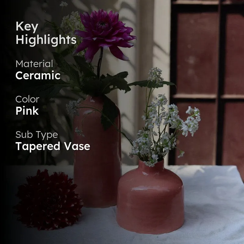 Vendra Ceramic Vase - Two Piece Set media 2