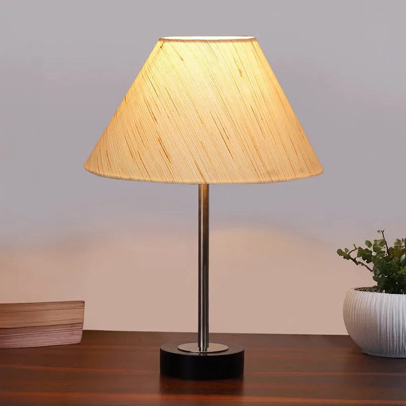 Cotin II Rodin Wooden Table Lamp - OffWhite,Silver,Black media 2