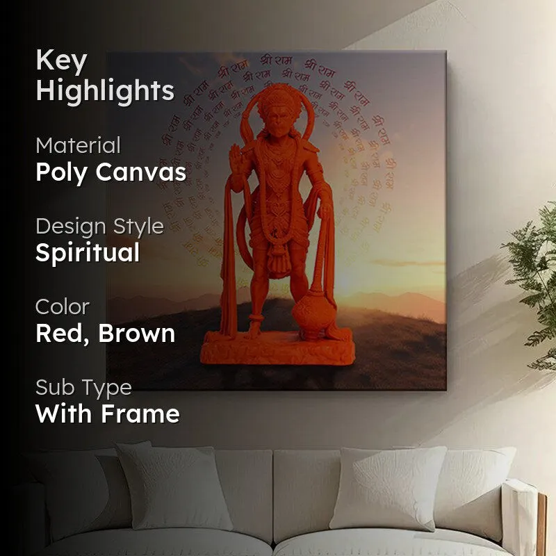 Vibrant Hanuman Wall Painting media 2