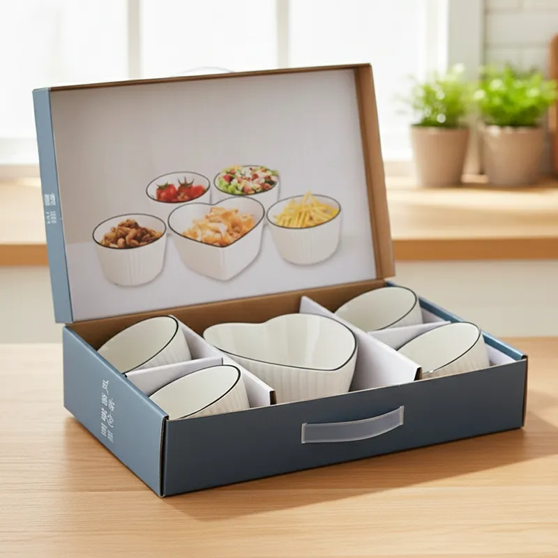 Rioware Grain Touch Ceramic Serving Bowls (700/350 mL Each) - Set of Five media 3