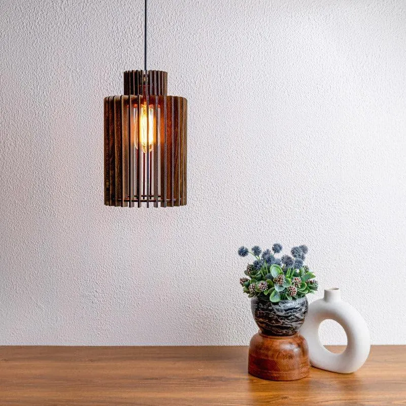 Faye Wooden Ceiling Lamp media 1