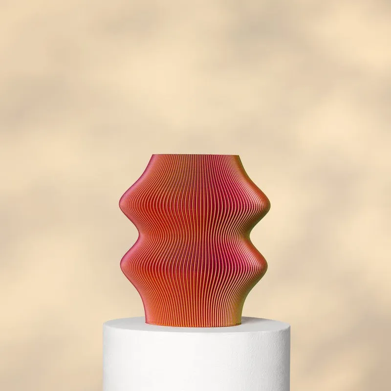 Fig Living Phantom Vase GP RYB (3d Printed) - Two Piece Set media 7