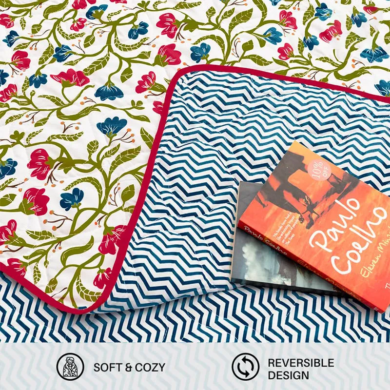 Urban Space Kashmir Reversible Dohar (Pink) - 120 GSM media 5
