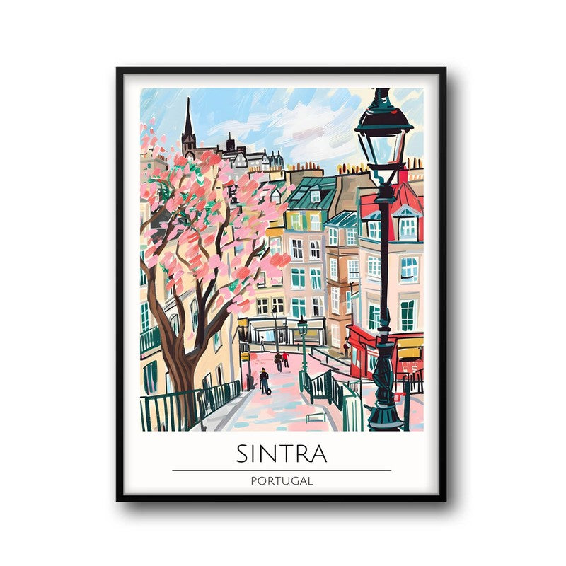 Vintage Sintra Framed Canvas Wall Painting media 5