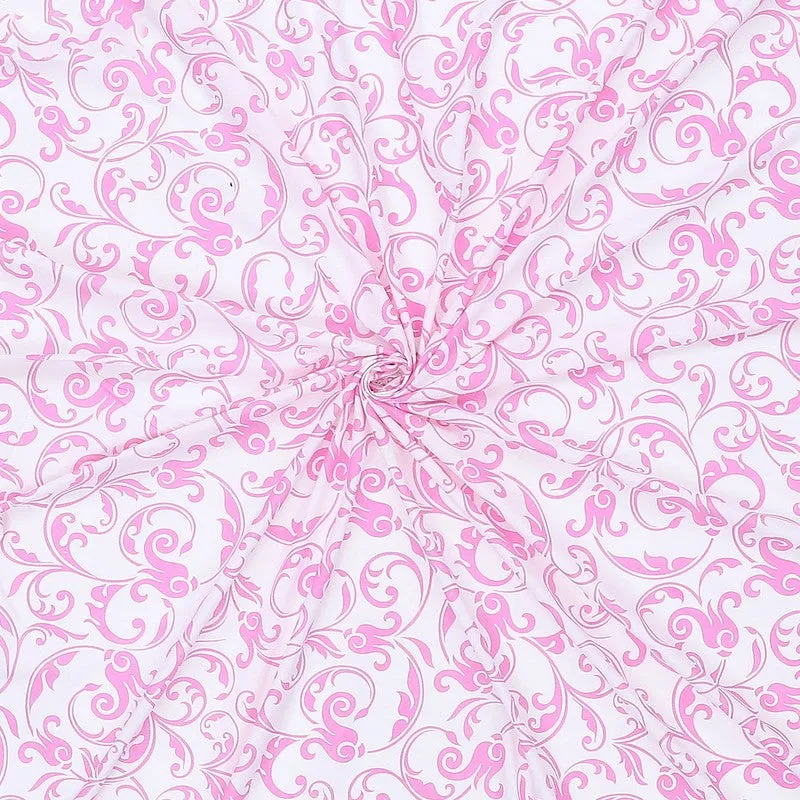 Monte Carlo Amrit Paisley Cotton Bedsheet (Pink) - 104 TC media 9