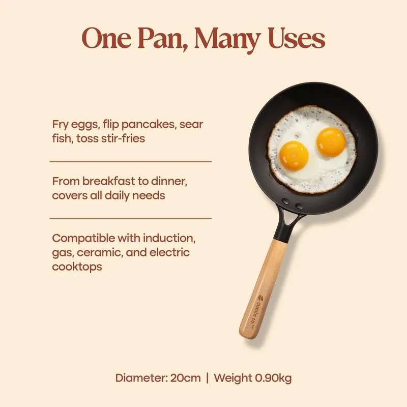 Cumin Co Enamel Cast Iron Frying Pan - 800 mL media 7