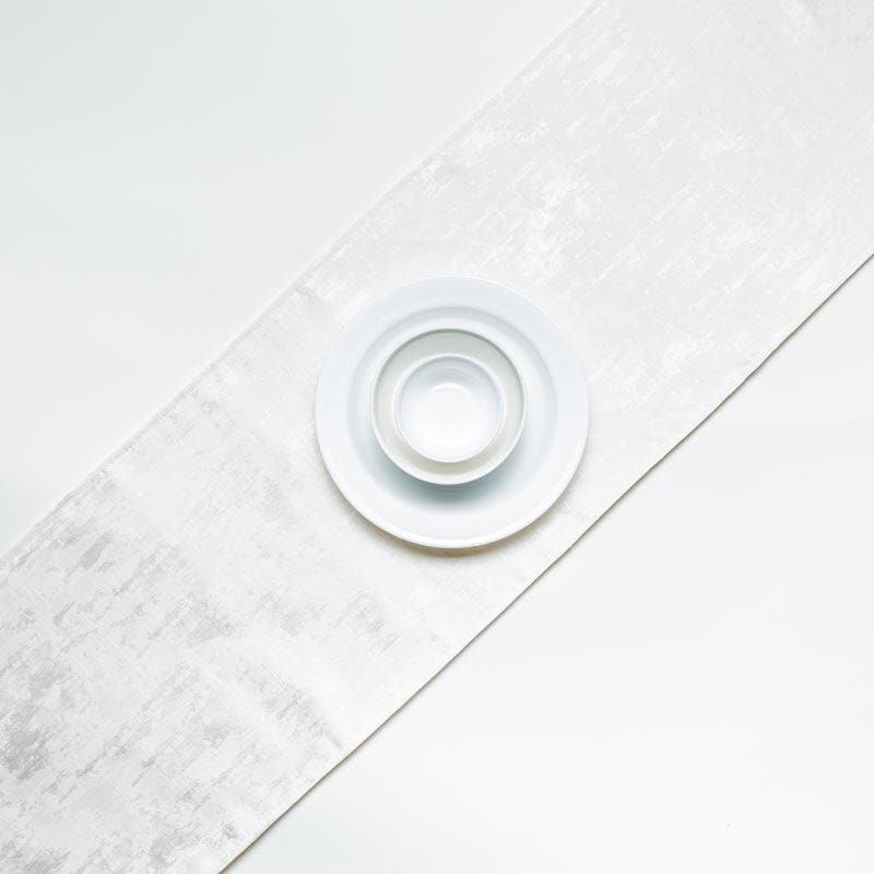 Ketty Jacquard Table Runner - White media 3