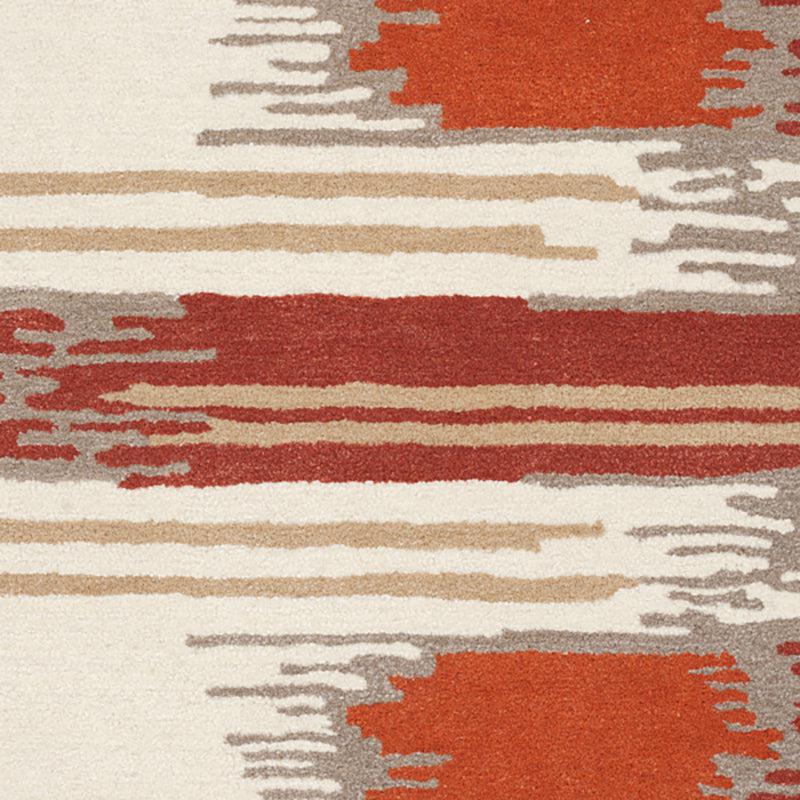 Cirdan Abstract Wool & Nylon Carpet -  Brown & White media 4
