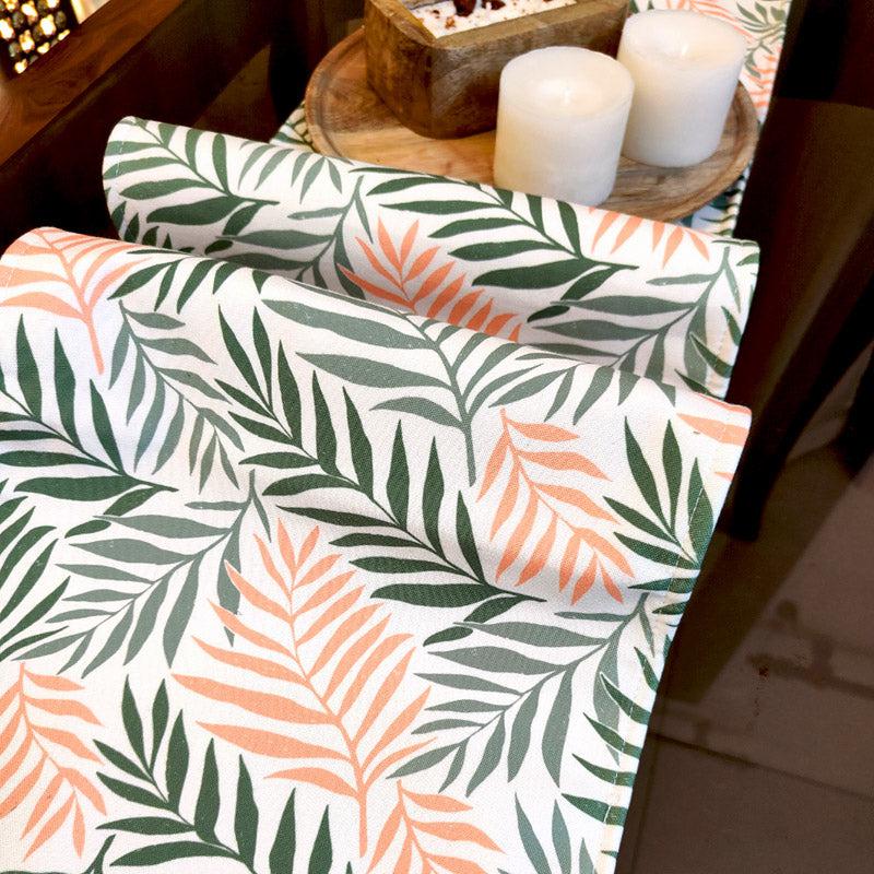 Tropania Floral Poly Canvas Table Runner media 6