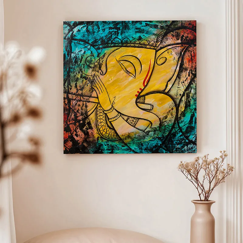 Ganesha Venu Canvas Wall Art media 2