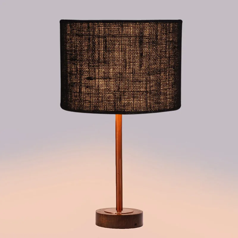 Sienna I Rodin Wooden Table Lamp - Black,Copper,Brown media 5