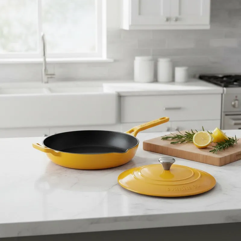 Cumin Co Enamel Cast Iron Frying Pan - 1900 mL media 1