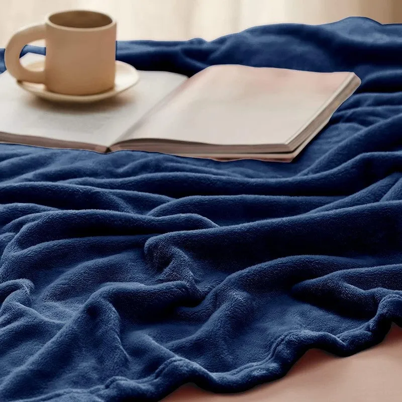 MonoPure Polyster Comforter (Blue) - 180 GSM media 4