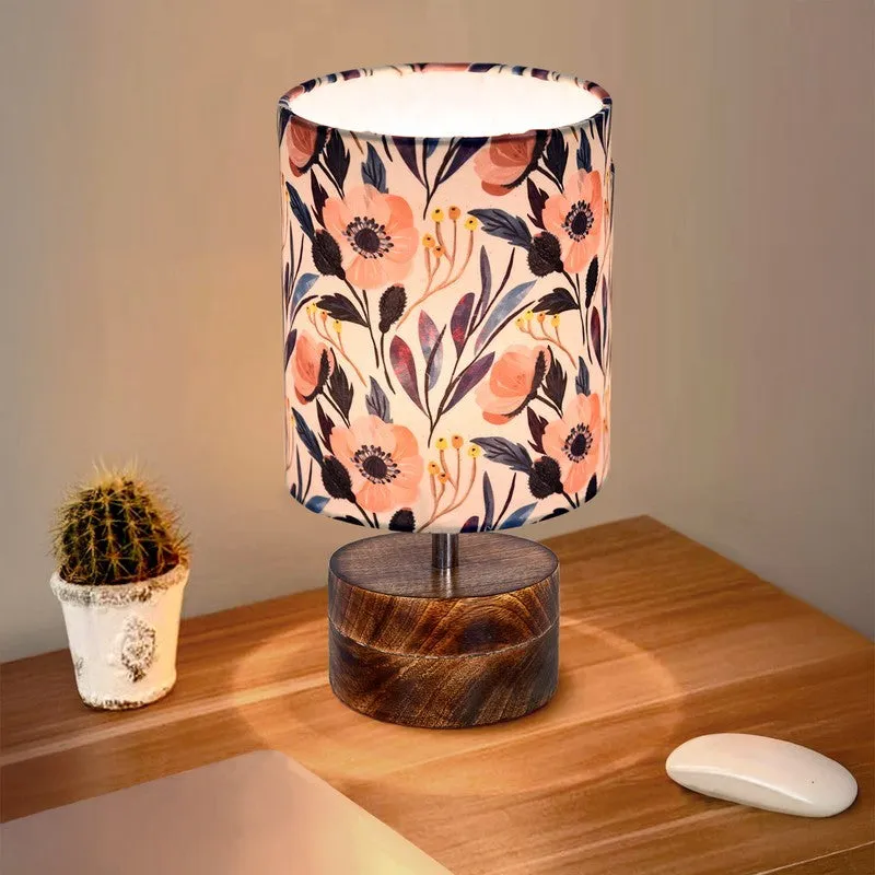GlowLoom Designer Wooden Table Lamp - Multicolor media 1