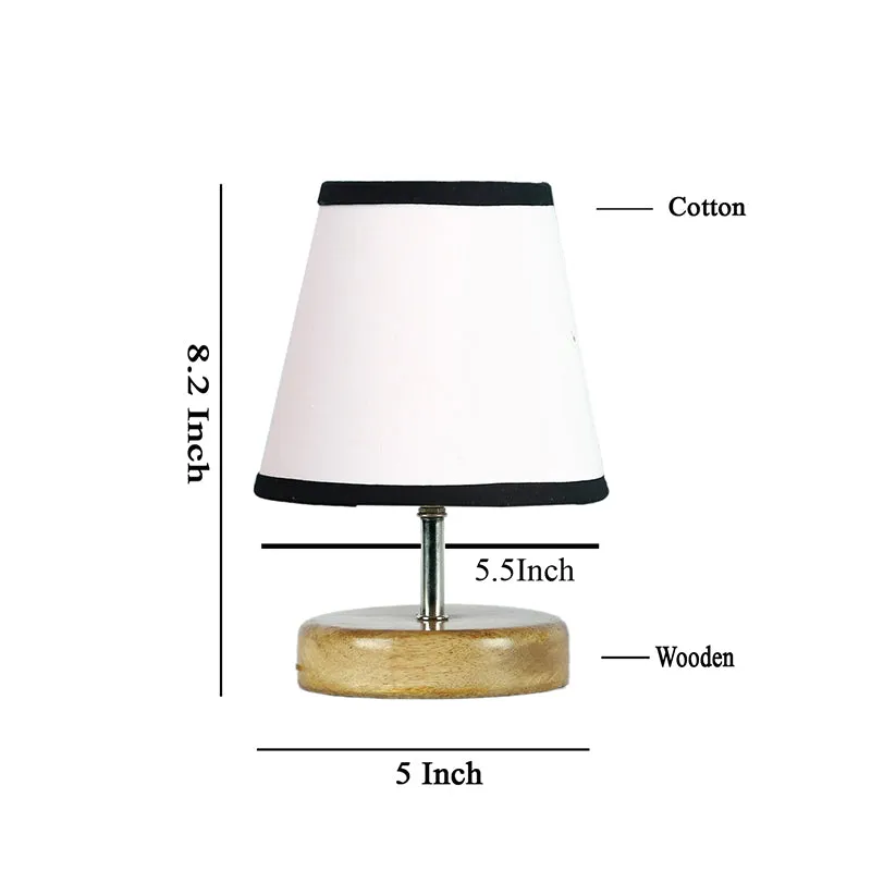 Petricho Fabric Table Lamp - White,Black media 5