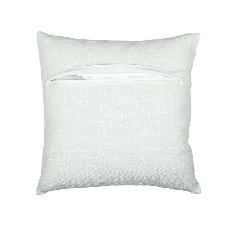 Scandi Soft Solid Cotton Cushion Cover (White) - Set Of Two media 6