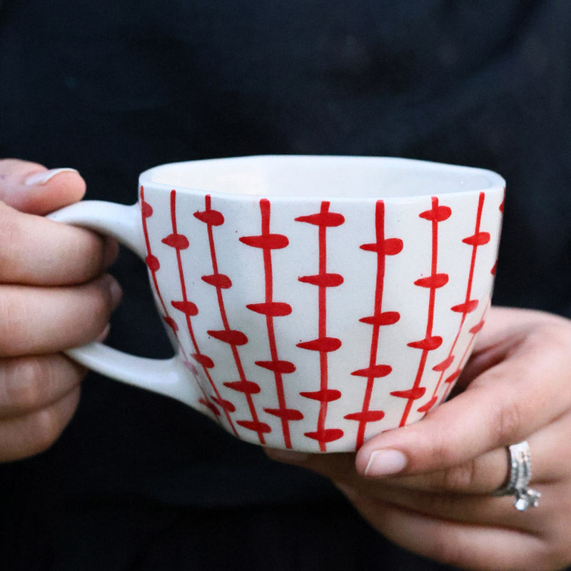 Argosa Ceramic Tea Cup (200 mL Each) - Set of Two
