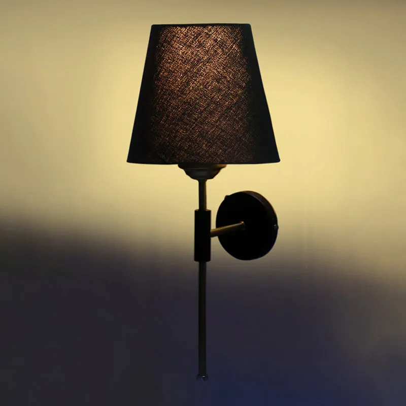 Beryll Steel & Cotton Wall Lamp - Black media 5