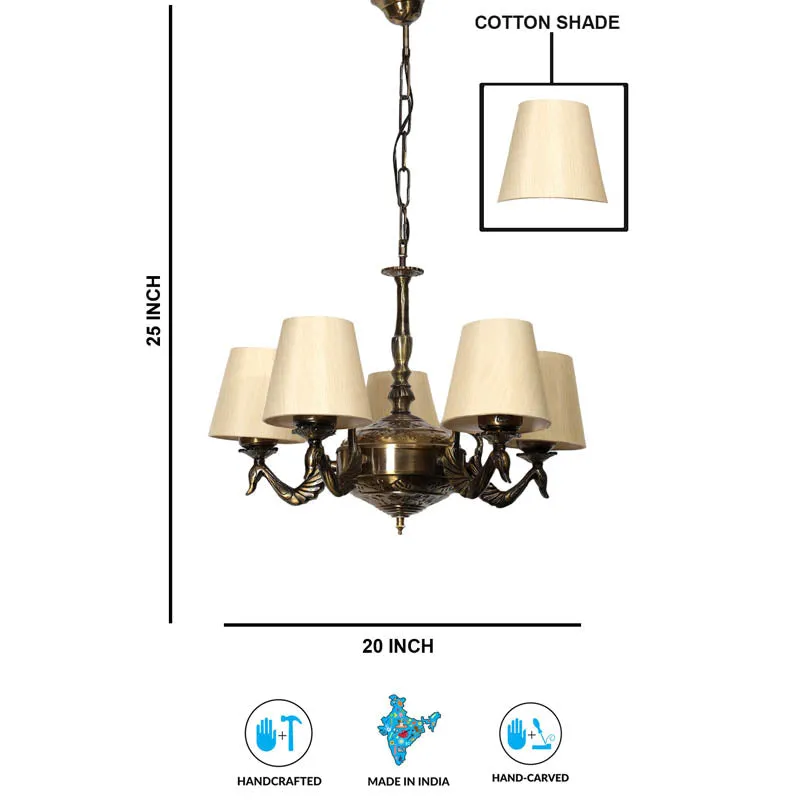 Admira Conical Golden Antique Ceiling Lamp media 6