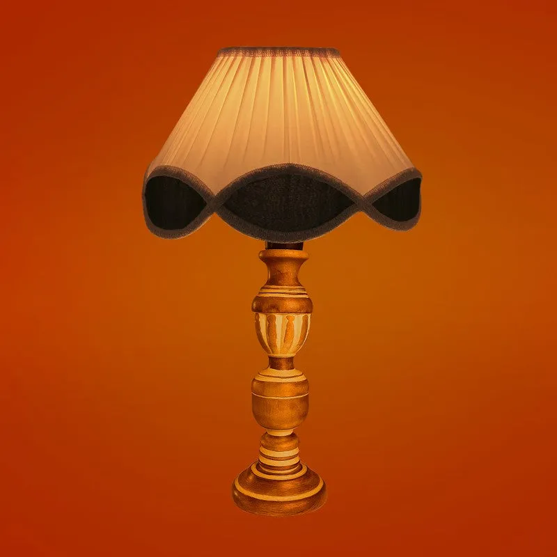 Zenrae Pleatoq Wooden Table Lamp - White media 7