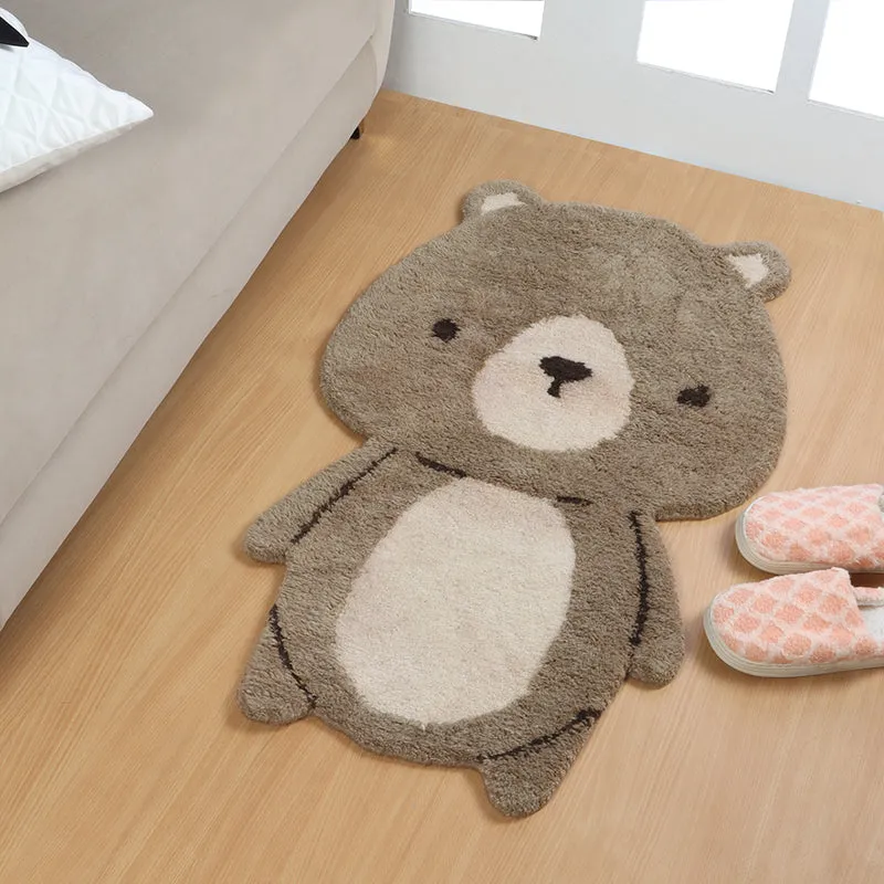 Teddy Steps Wool Bath Mat media 1