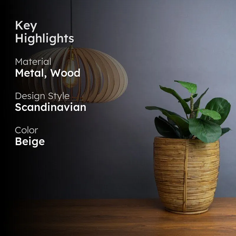 Motoko Wooden Ceiling Lamp media 2