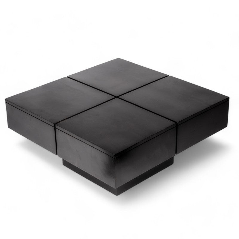 Tervon Sheesham Wooden Center Table - Black media 3