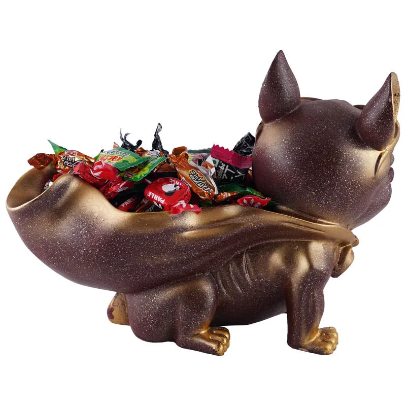 Sir Barks-a-lot Painted Polyresin Show Piece - Brown media 5
